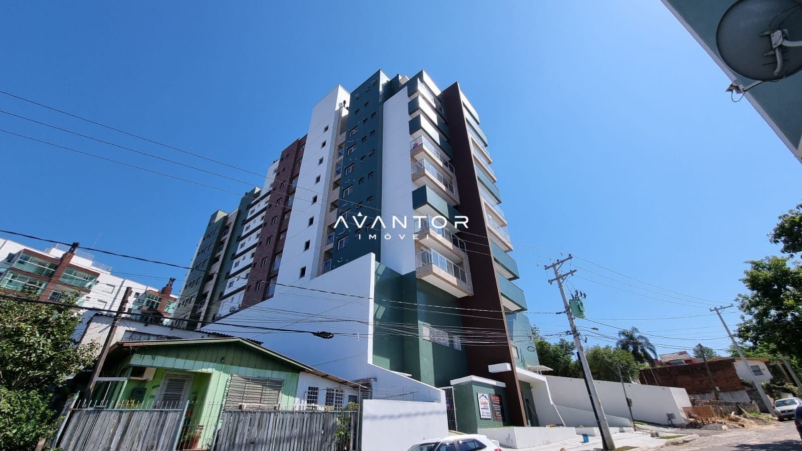 Fachada do prédio — Apartamento com 2 quartos à venda em Nossa Senhora de Lourdes, Santa Maria/RS