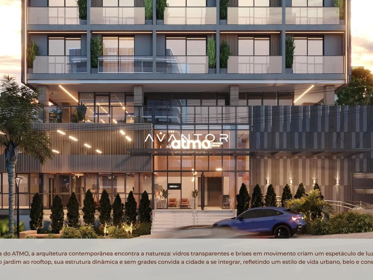 Fachada do prédio com entrada e paisagismo — Apartamento com 2 quartos à venda em Nossa Senhora Medianeira, Santa Maria/RS