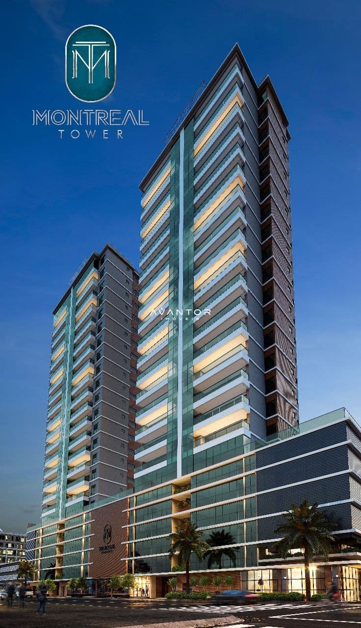 Fachada do prédio com sacadas — Apartamento com 3 quartos à venda no MONTREAL TOWER, em Meia Praia, Itapema/SC