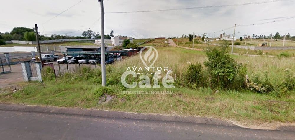 Terreno com vegetação e via de acesso — Terreno à venda em Camobi, Santa Maria/RS