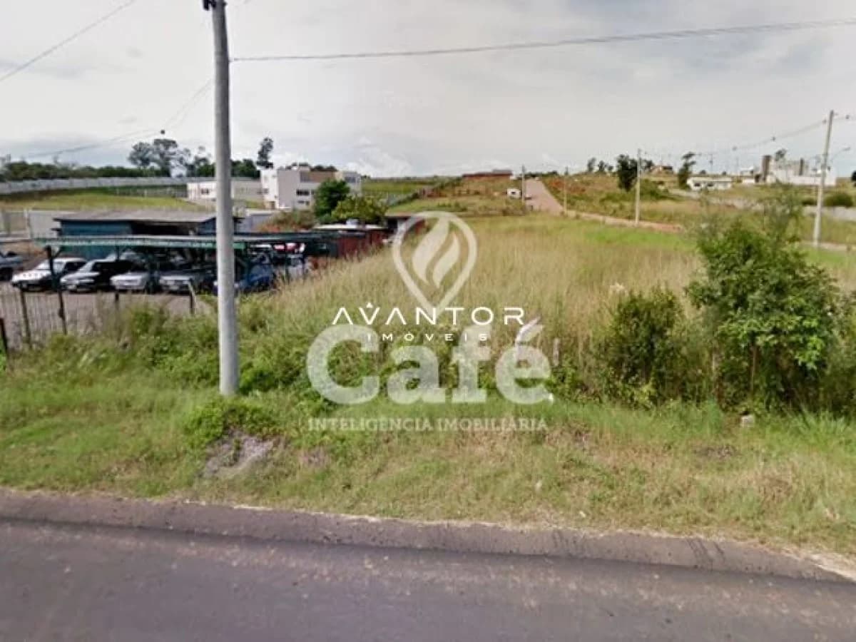 Terreno com vegetação e via de acesso — Terreno à venda em Camobi, Santa Maria/RS