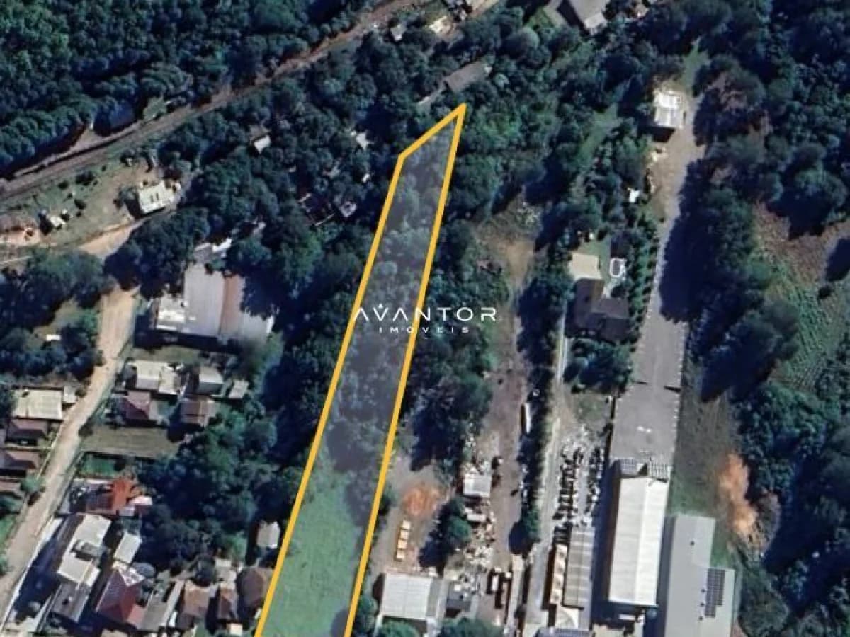 Terreno aéreo com demarcação de área — Terreno à venda em Pé de Plátano, Santa Maria/RS
