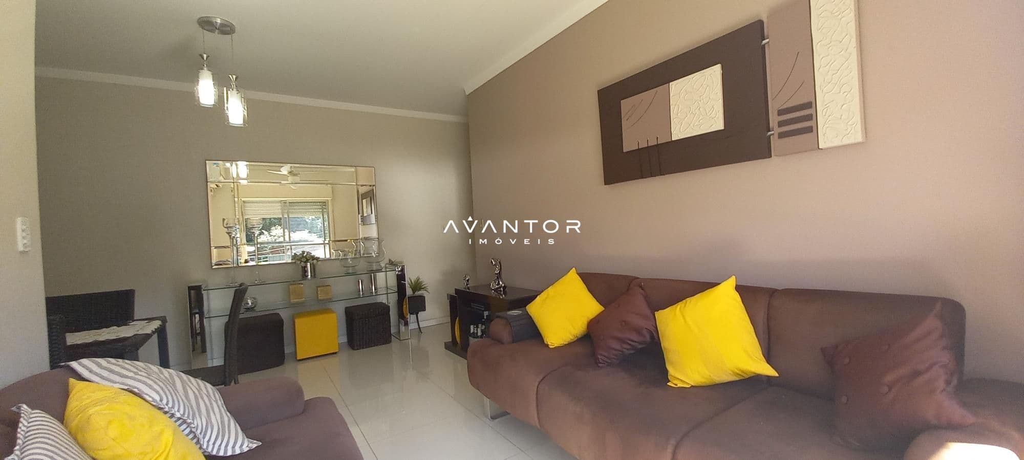 Sala de estar-jantar — Apartamento com 2 quartos à venda no Edifício Gemini, em Nossa Senhora de Lourdes, Santa Maria/RS