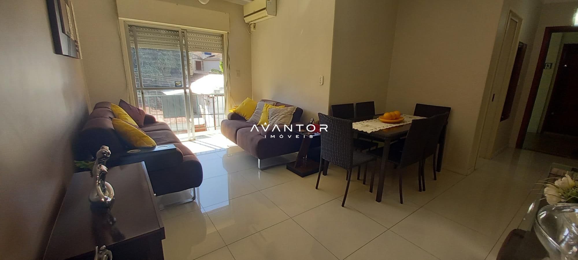 Sala estar- jantar — Apartamento com 2 quartos à venda no Edifício Gemini, em Nossa Senhora de Lourdes, Santa Maria/RS