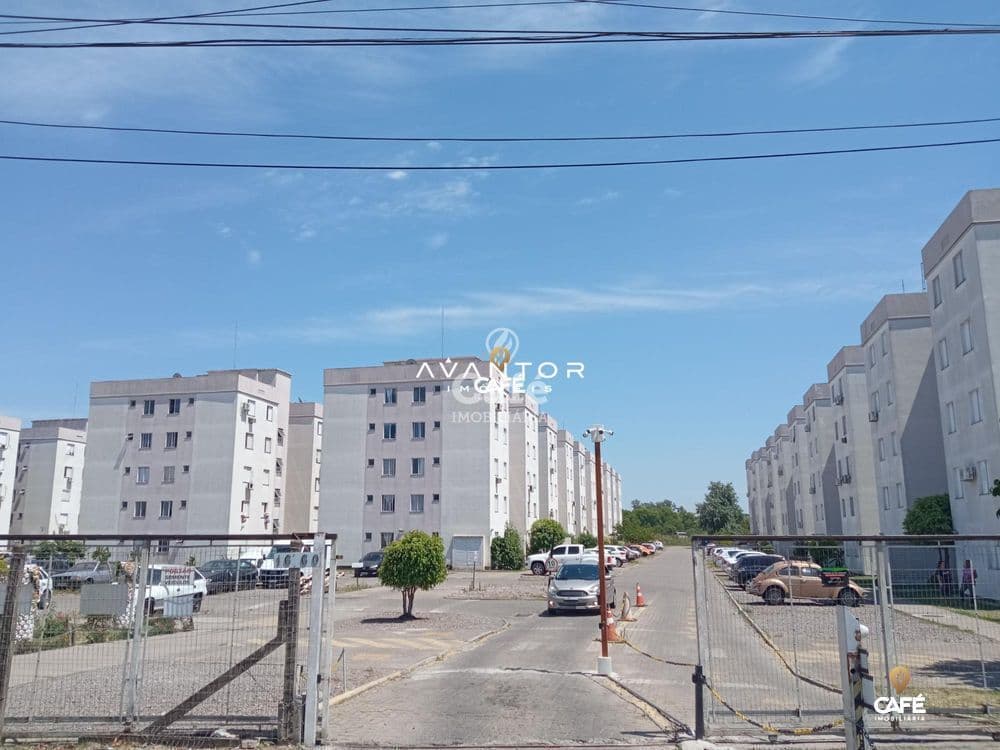 Fachada do condomínio com estacionamento — Apartamento com 2 quartos à venda em Passo D'Areia, Santa Maria/RS