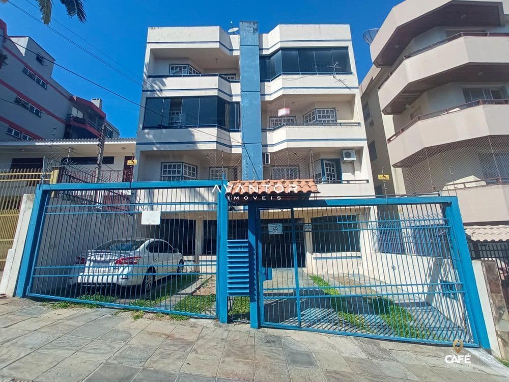 Fachada do prédio com garagem — Studio com 1 quarto à venda no Edificio Luciano da Fontoura, em Menino Jesus, Santa Maria/RS