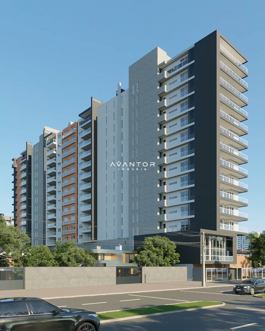 Fachada do prédio residencial — Apartamento com 3 quartos à venda em Nossa Senhora Medianeira, Santa Maria/RS