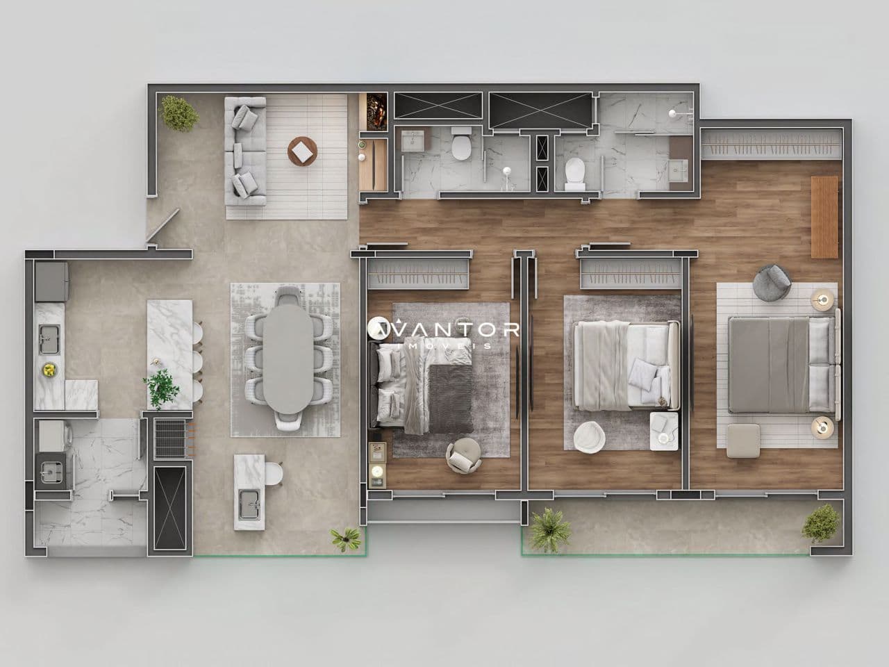 Apartamento com 3 quartos à venda no Residencial Mont'Santo, em Nossa Senhora Medianeira, Santa Maria/RS — foto 18 de 38
