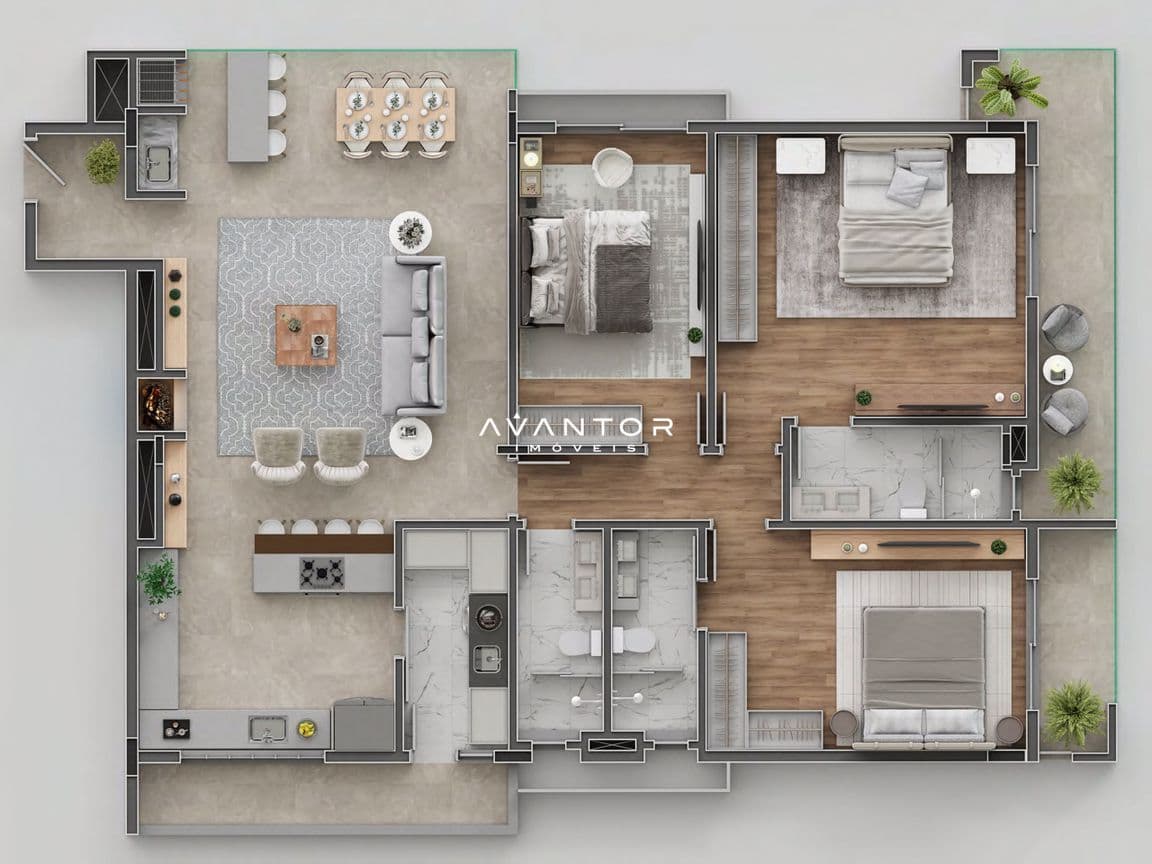 Apartamento com 3 quartos à venda no Residencial Mont'Santo, em Nossa Senhora Medianeira, Santa Maria/RS — foto 27 de 38