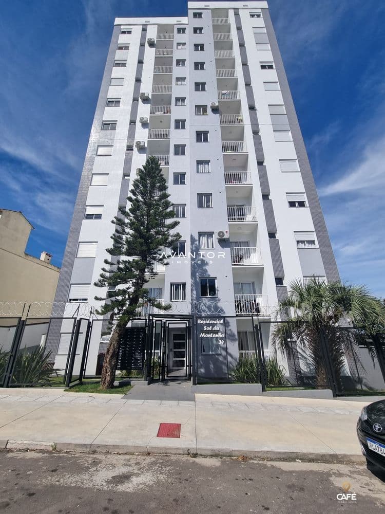 Fachada do prédio com sacadas — Apartamento com 2 quartos à venda em Presidente João Goulart, Santa Maria/RS