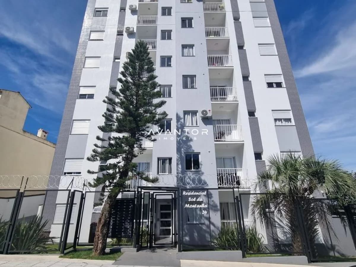 Fachada do prédio com sacadas — Apartamento com 2 quartos à venda em Presidente João Goulart, Santa Maria/RS