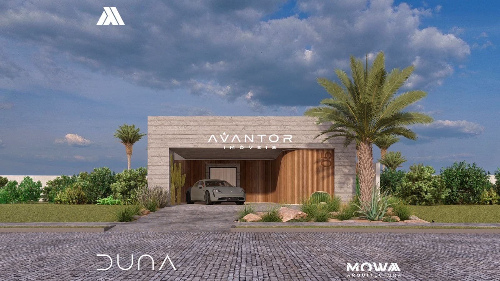 Fachada da casa com garagem — Casa com 3 quartos à venda no Estância dos Montes, em Tomazetti, Santa Maria/RS