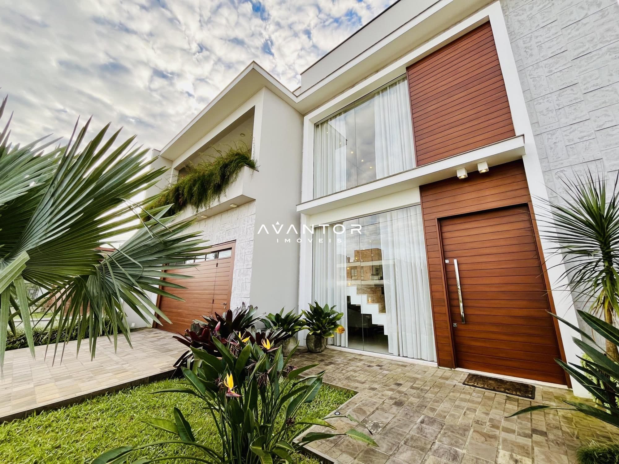 Fachada da casa com entrada — Casa com 4 quartos à venda em São José, Santa Maria/RS