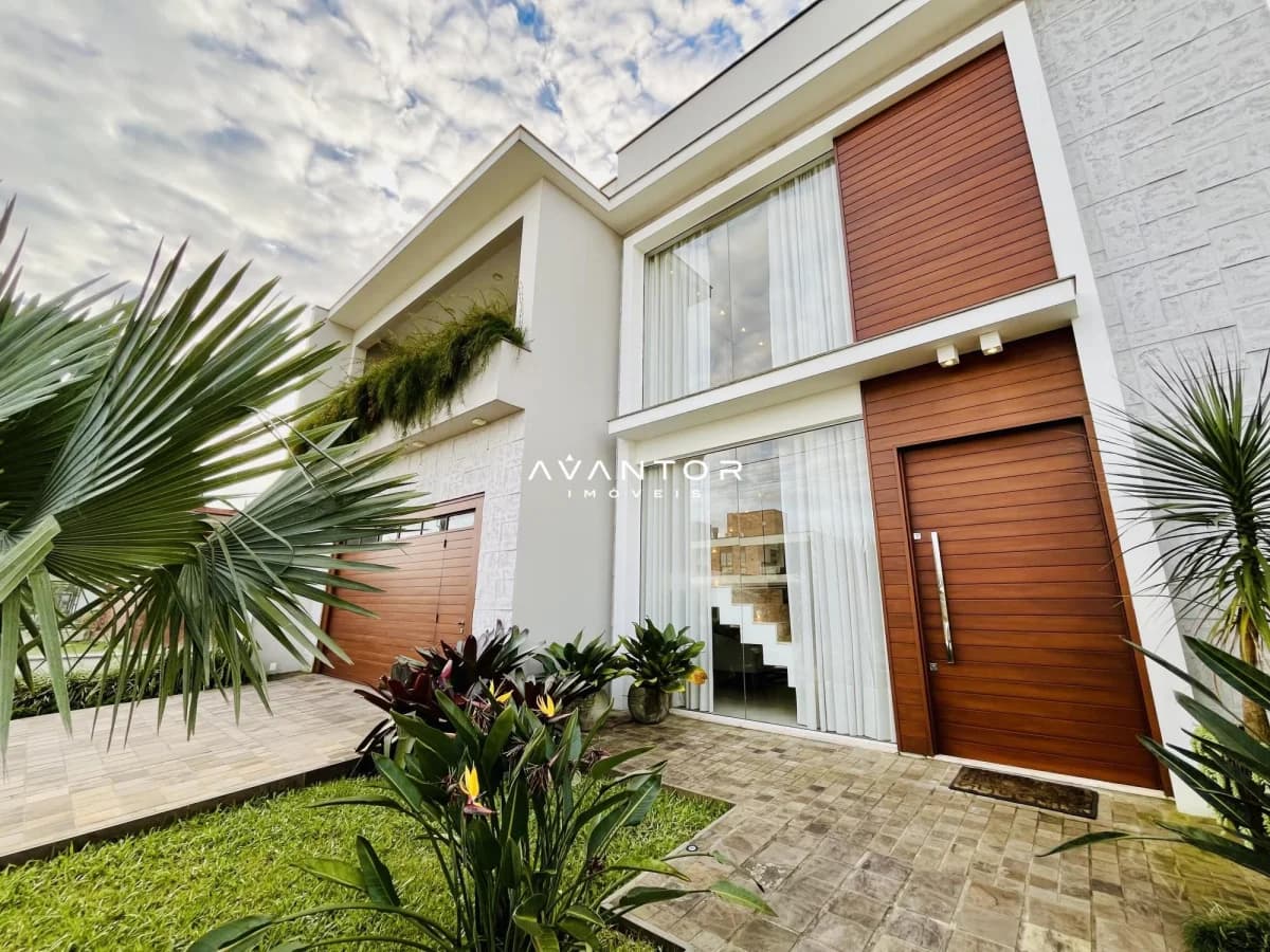 Fachada da casa com entrada — Casa com 4 quartos à venda em São José, Santa Maria/RS