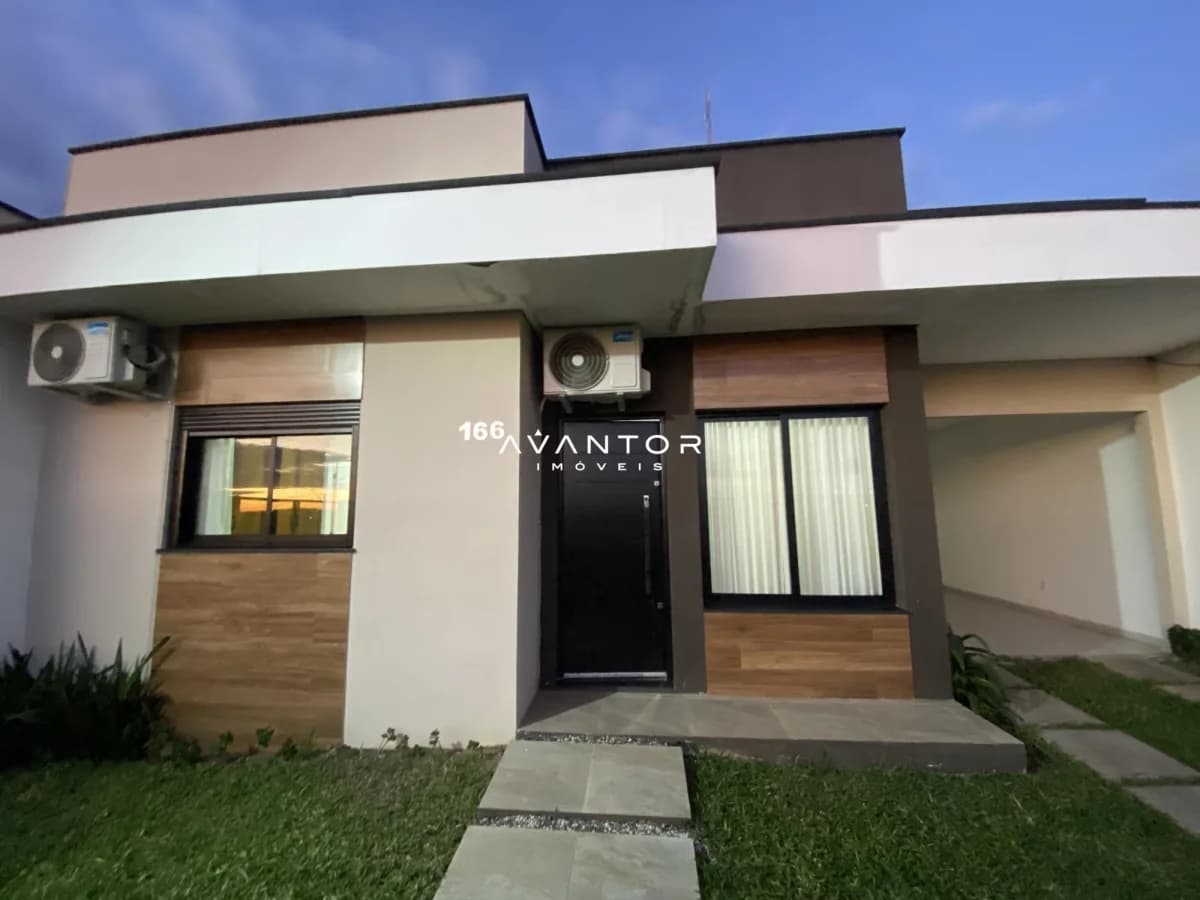 Fachada da casa com entrada frontal — Casa com 3 quartos à venda em Pinheiro Machado, Santa Maria/RS