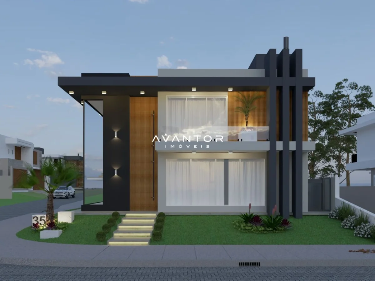 Fachada da casa com design moderno — Viareggio Residence Club, São José, Santa Maria/RS