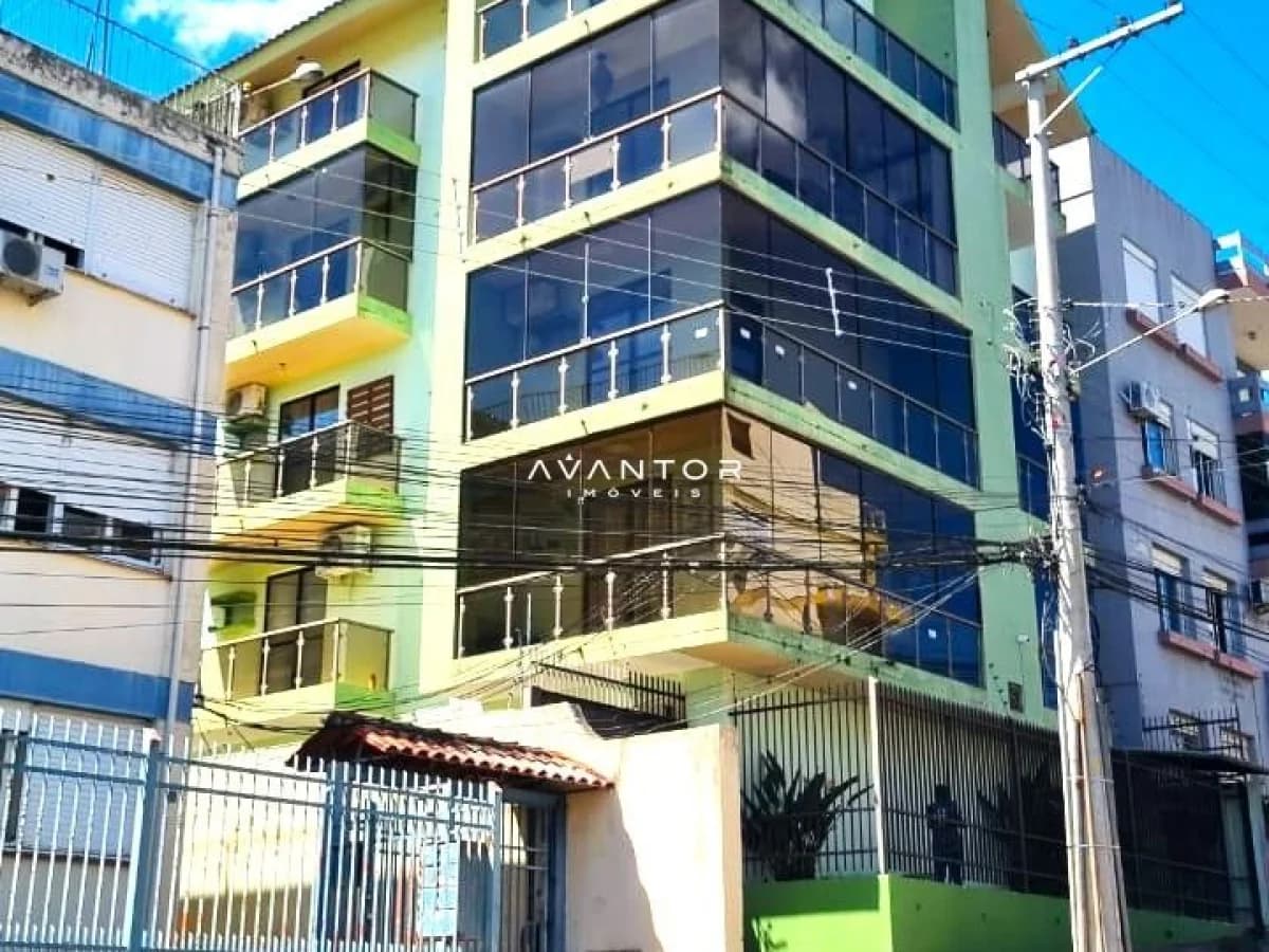 Fachada do prédio com sacada — Residencial Solar Donatello Di Firenzi, Menino Jesus, Santa Maria/RS