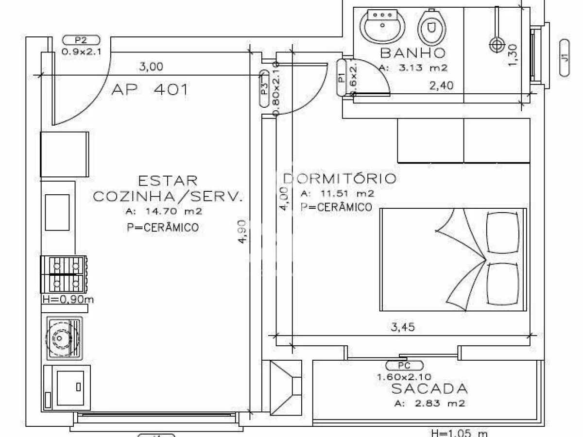 Residencial Mario Alberto, Centro, Santa Maria/RS — foto 4 de 4