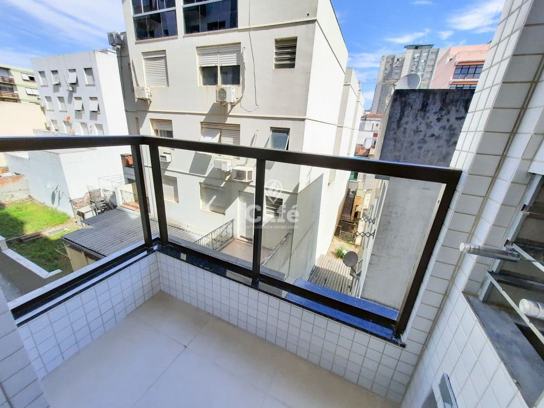Residencial Sant'Anna - Apartamento de 1 dormitório com sacada e churrasqueira no Centro d — Apartamento com 1 quarto para alugar em Centro, Santa Maria/RS
