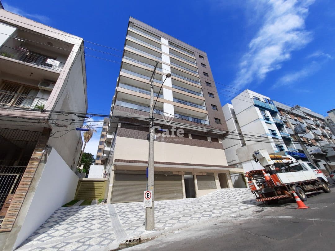 Residencial Sant'Anna - Apartamento de 1 dormitório com sacada e churrasqueira no Centro d — Apartamento com 1 quarto para alugar em Centro, Santa Maria/RS