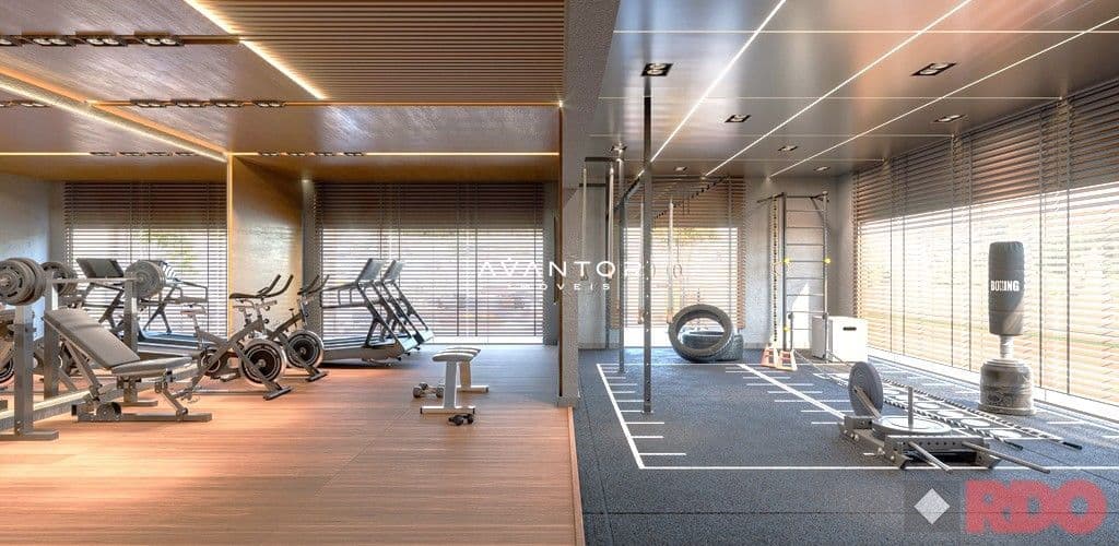 Academia — Apartamento com 2 quartos à venda no Boulevard Royal, em Cento, Itapema/SC
