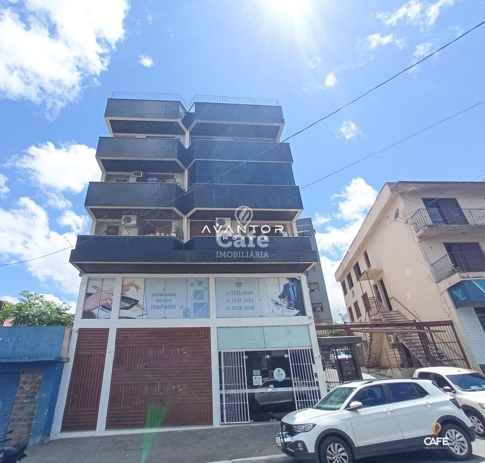 Fachada do edifício residencial — Apartamento com 2 quartos à venda em Duque de Caxias, Santa Maria/RS