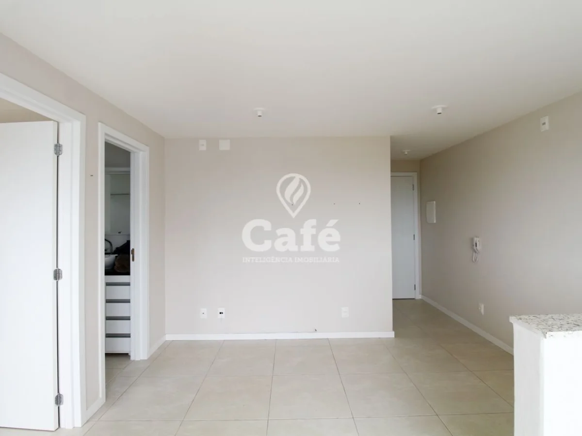 Apartamento semimobiliado, 1 dormitório,com box em Camobi — Residencial Esmeralda Garden, Camobi, Santa Maria/RS