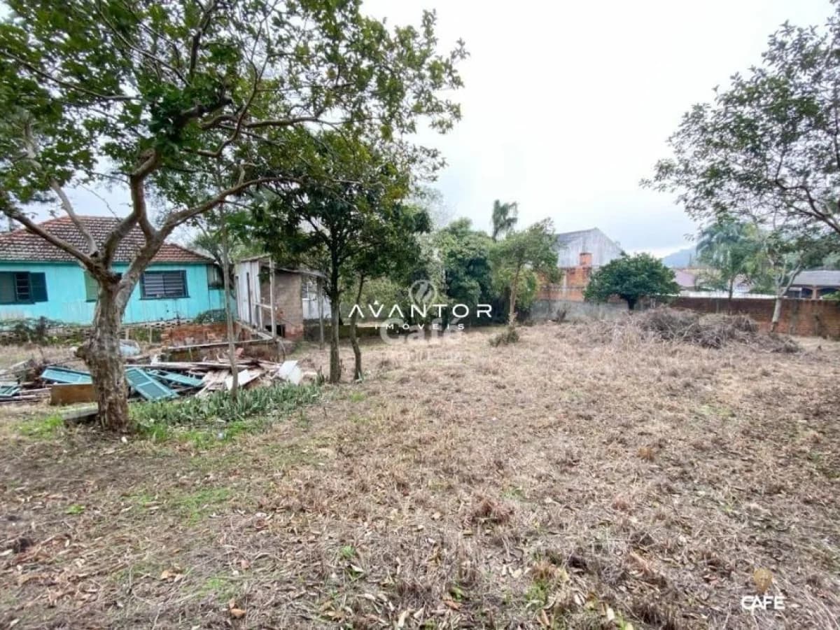 Terreno com construção e árvores — Terreno à venda em São José, Santa Maria/RS