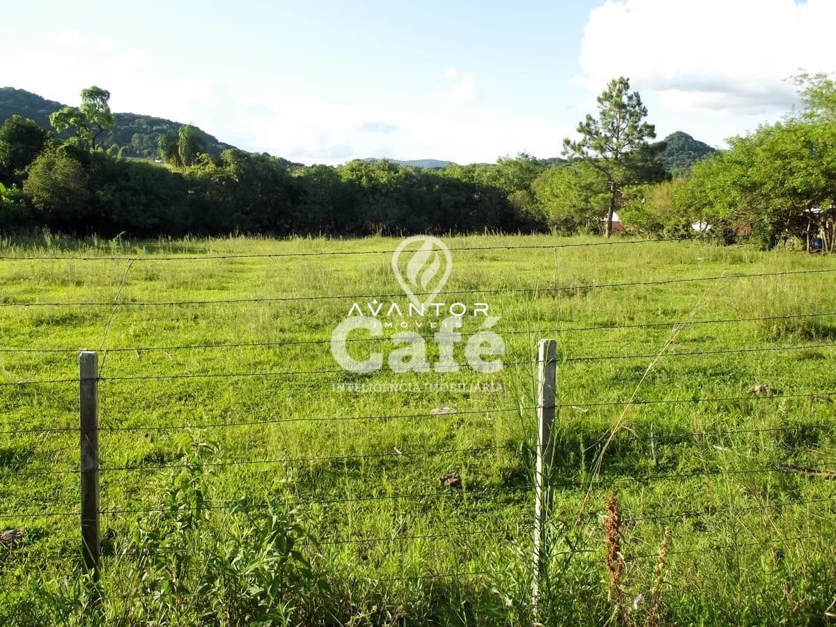 Terreno com vegetação e cerca — Terreno à venda em Diácono João Luiz Pozzobon, Santa Maria/RS