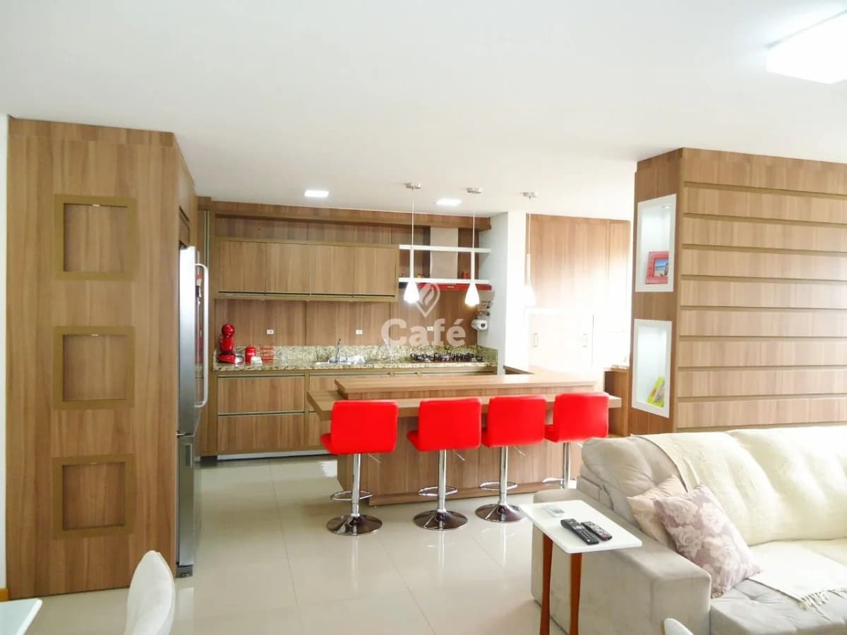 Apartamento mobiliado, com 2 dormitórios com garagem — Residencial Puerto Mont, Nossa Senhora de Lourdes, Santa Maria/RS