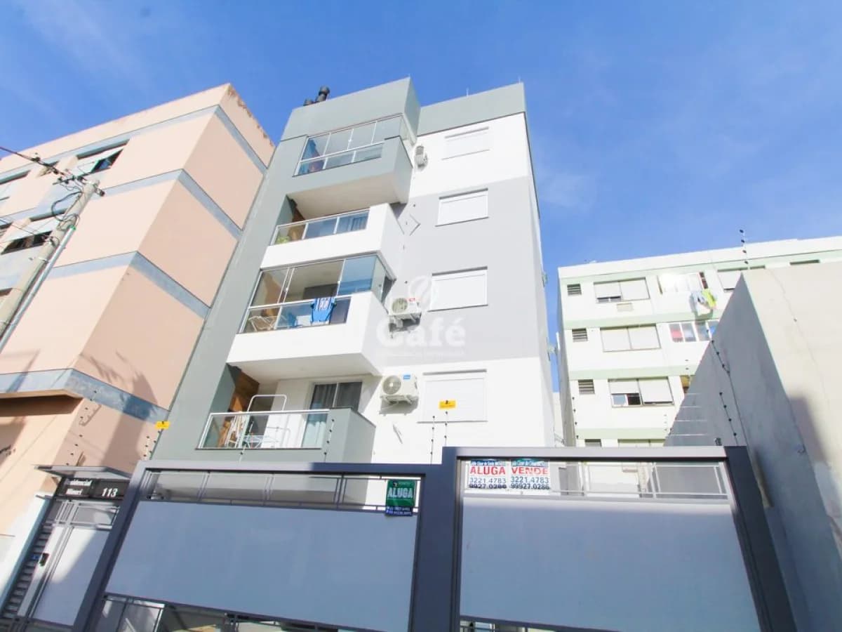 Apartamento 1 dormitório central com sacada e churrasqueira — Residencial Minori, Centro, Santa Maria/RS