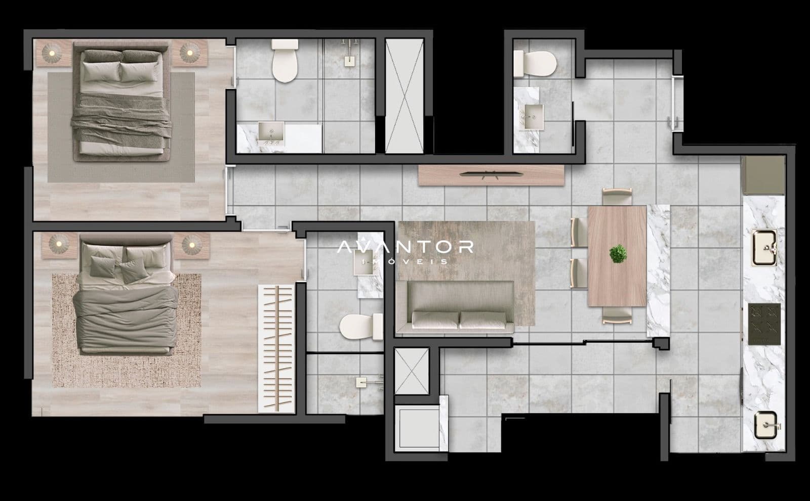 Apartamento com 2 quartos à venda no Prime Leisure Residence, em Morretes - Zona 3, Itapema/SC — foto 17 de 19