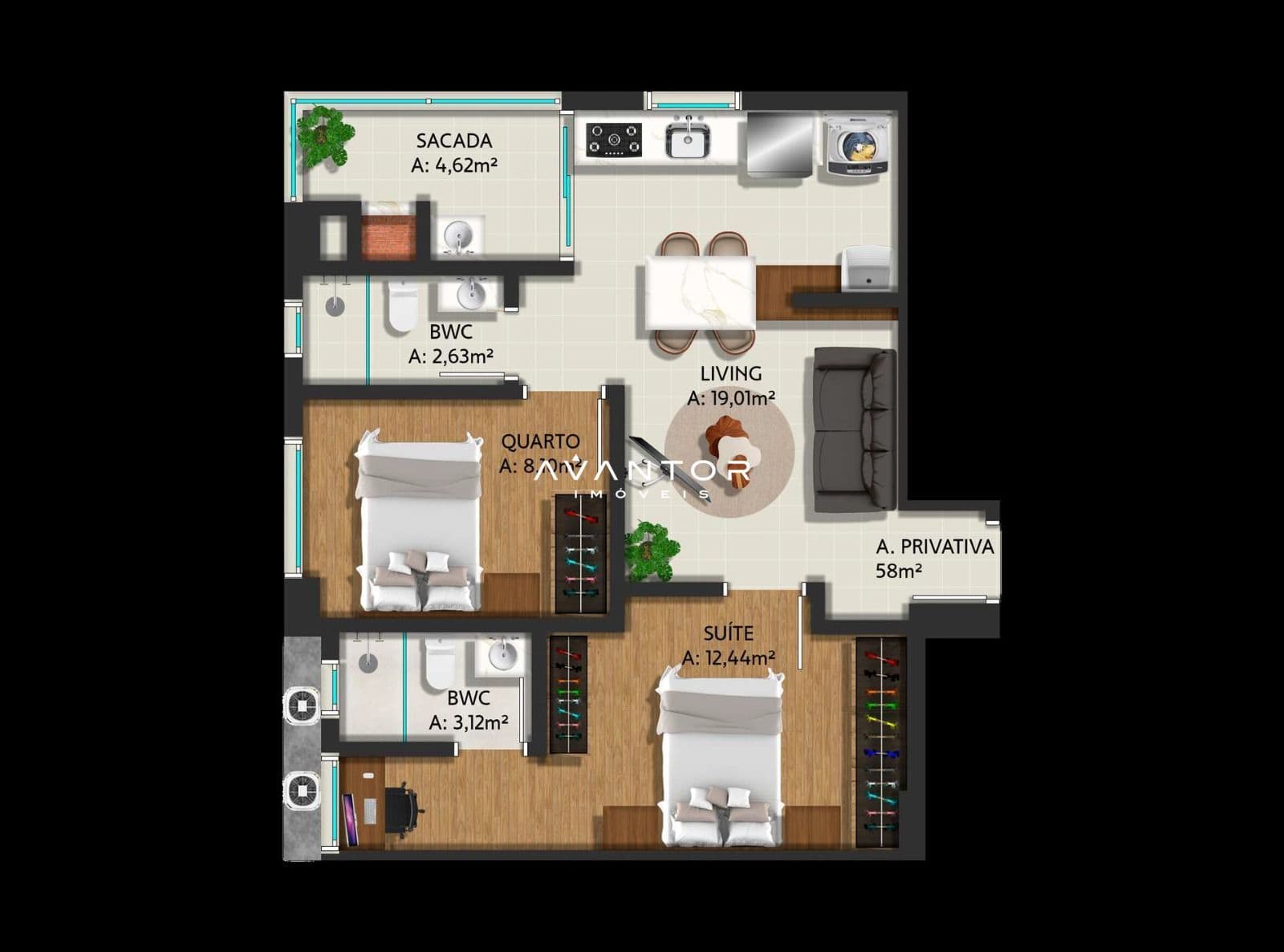 Apartamento com 2 quartos à venda no Bravie Residence, em Morretes - Zona 3, Itapema/SC — foto 6 de 8
