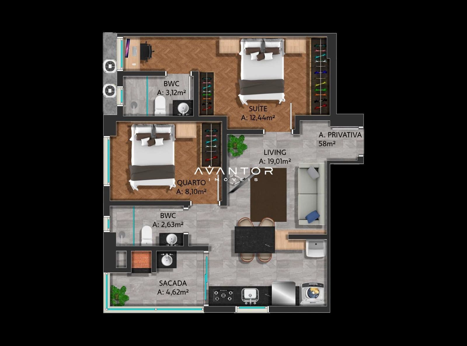 Apartamento com 2 quartos à venda no Bravie Residence, em Morretes - Zona 3, Itapema/SC — foto 8 de 9