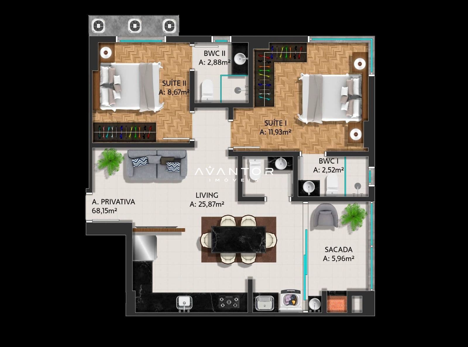 Apartamento com 2 quartos à venda no Bravie Residence, em Morretes - Zona 3, Itapema/SC — foto 10 de 10