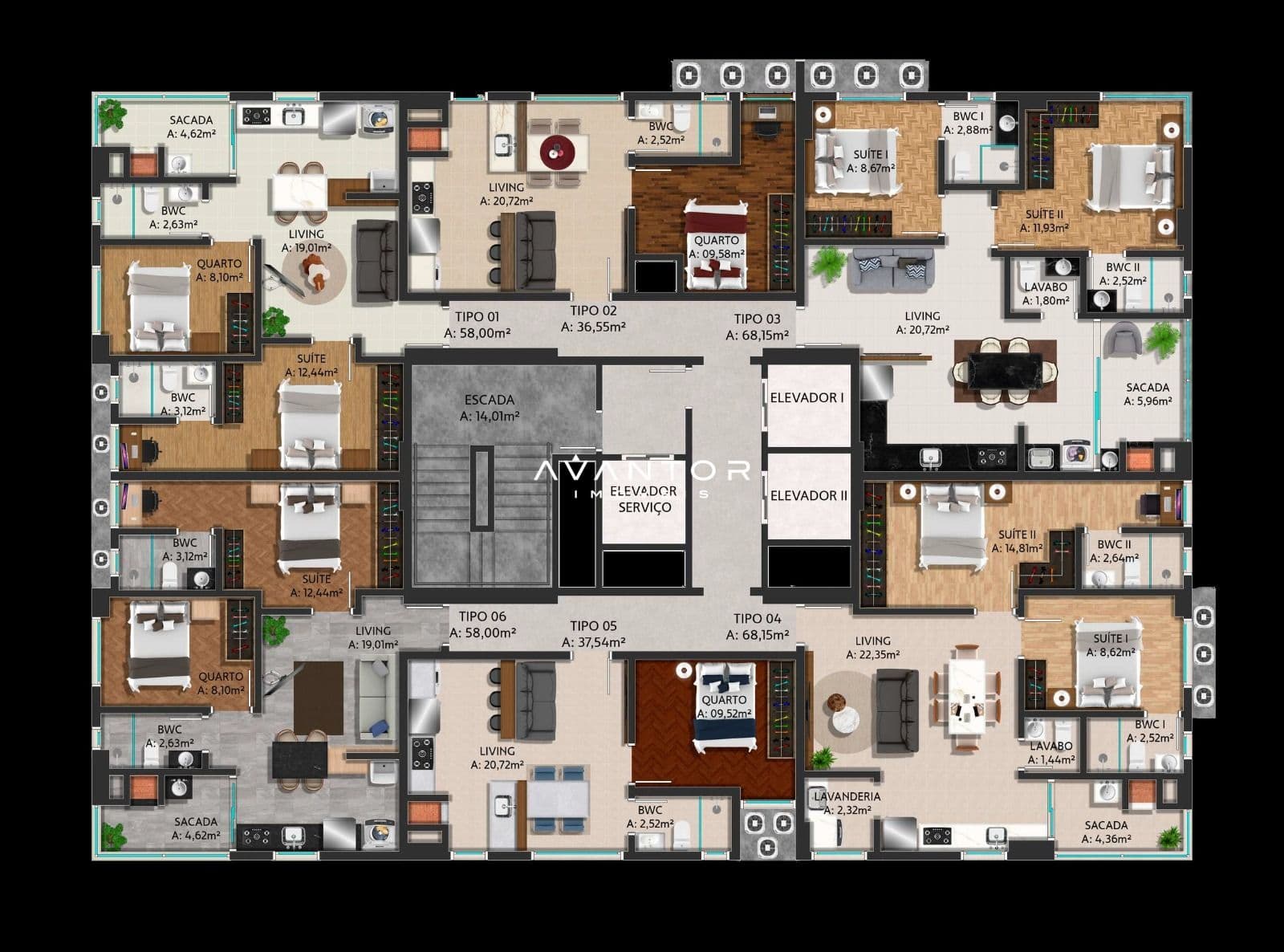 Apartamento com 2 quartos à venda no Bravie Residence, em Morretes - Zona 3, Itapema/SC — foto 10 de 10