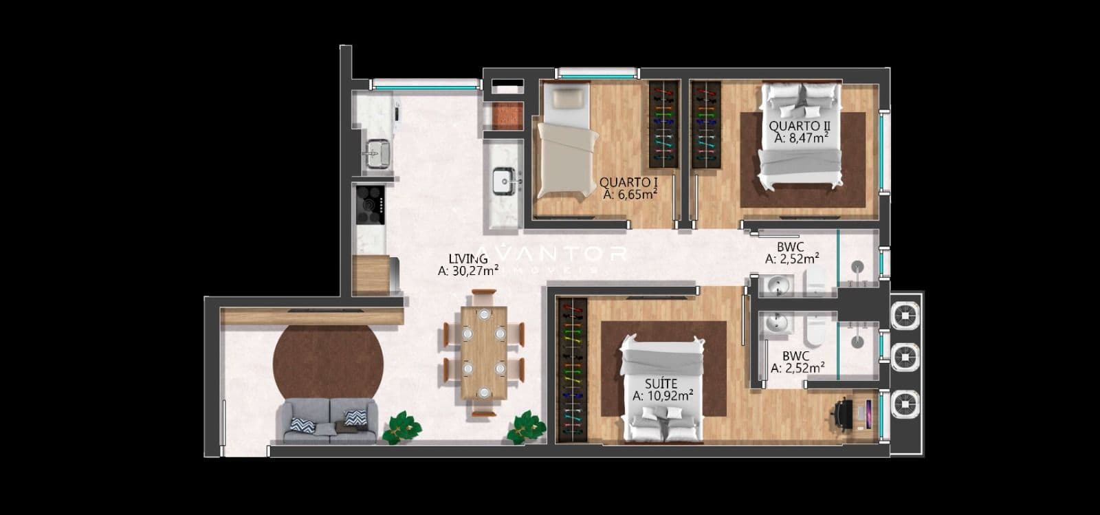 Apartamento com 3 quartos à venda no Evidence Residencial, em Morretes - Zona 3, Itapema/SC — foto 4 de 21