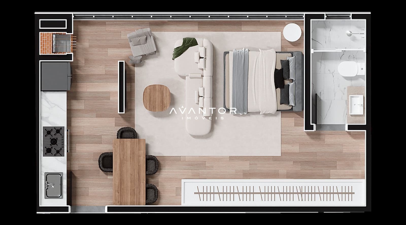 Apartamento com 1 quarto à venda no Zenith Bay Residences, em Morretes - Zona 3, Itapema/SC — foto 2 de 16