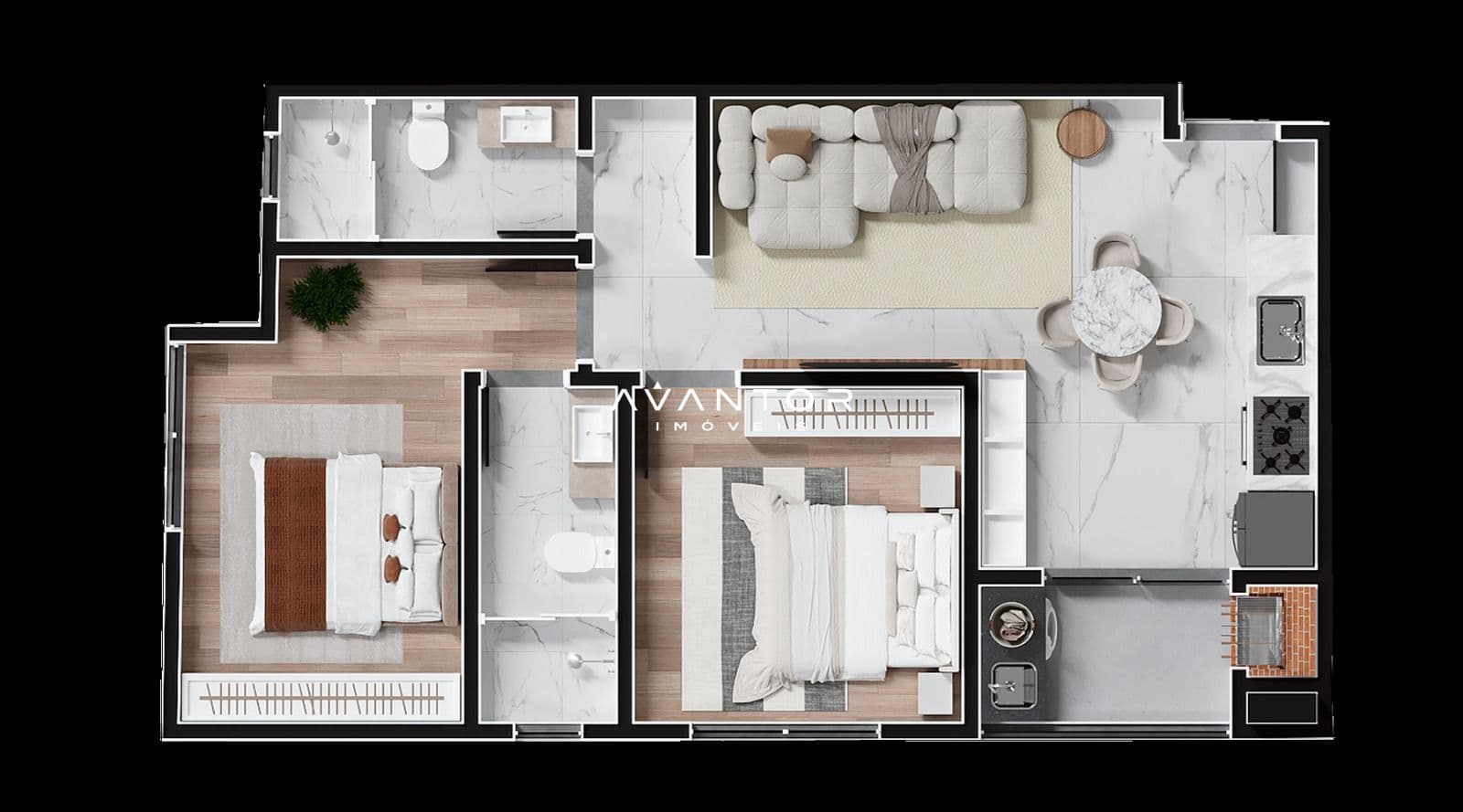 Apartamento com 2 quartos à venda no Zenith Bay Residences, em Morretes - Zona 3, Itapema/SC — foto 2 de 16