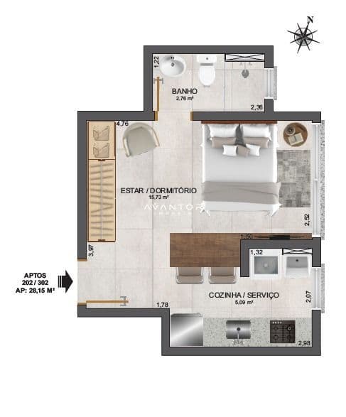 Apartamento com 2 quartos à venda no Residencial São Carlos, em Centro, Santa Maria/RS — foto 12 de 15