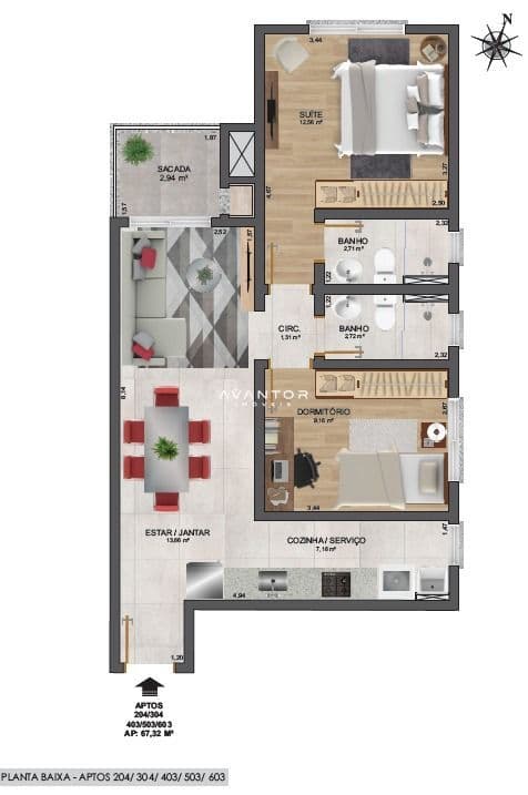 Apartamento com 1 quarto à venda no Residencial São Carlos, em Centro, Santa Maria/RS — foto 12 de 12