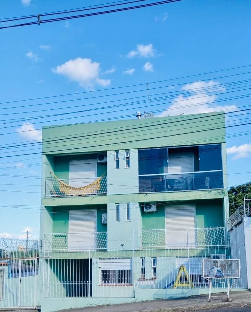 Fachada do prédio com sacadas — Apartamento com 2 quartos à venda em Presidente João Goulart, Santa Maria/RS