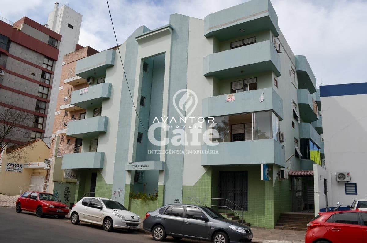 Fachada do prédio com sacadas — Apartamento com 3 quartos à venda no Edifício Villa Padoa, em Centro, Santa Maria/RS