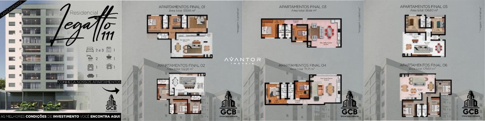 Apartamento com 3 quartos à venda no Legatto 111, em Nossa Senhora Medianeira, Santa Maria/RS — foto 5 de 5