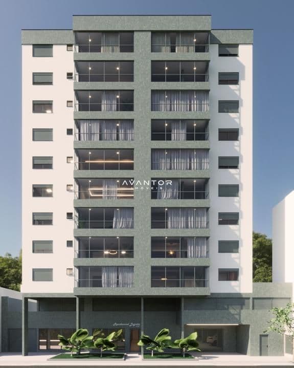 Fachada do prédio com sacadas — Apartamento com 3 quartos à venda no Legatto 111, em Nossa Senhora Medianeira, Santa Maria/RS