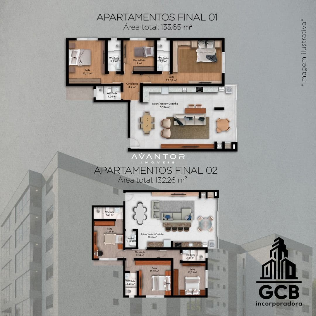 Apartamento com 3 quartos à venda no Legatto 111, em Nossa Senhora Medianeira, Santa Maria/RS — foto 2 de 5
