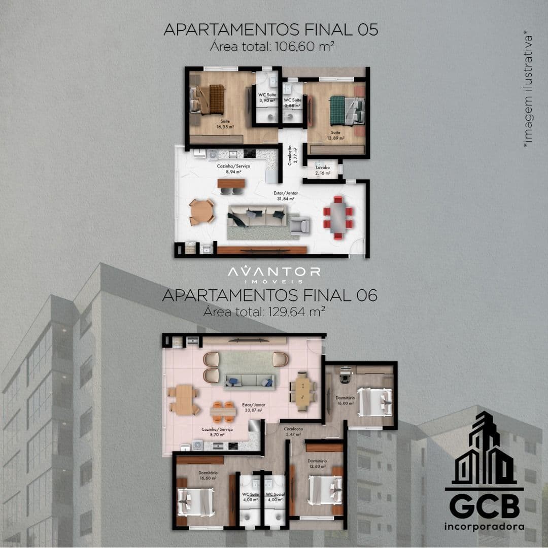Apartamento com 3 quartos à venda no Legatto 111, em Nossa Senhora Medianeira, Santa Maria/RS — foto 4 de 5