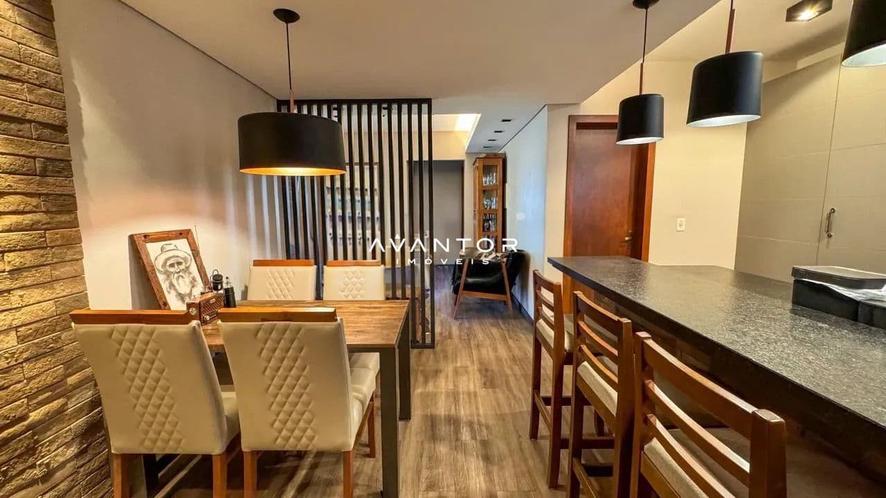 Sala de jantar integrada à cozinha — Apartamento com 2 quartos à venda em Nossa Senhora de Fátima, Santa Maria/RS
