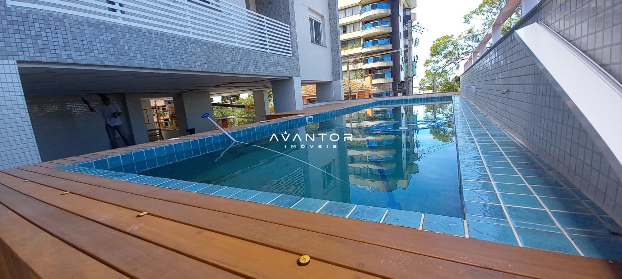 Piscina — Apartamento com 3 quartos à venda no Residencial Ccilia, em Nossa Senhora de Lourdes, Santa Maria/RS