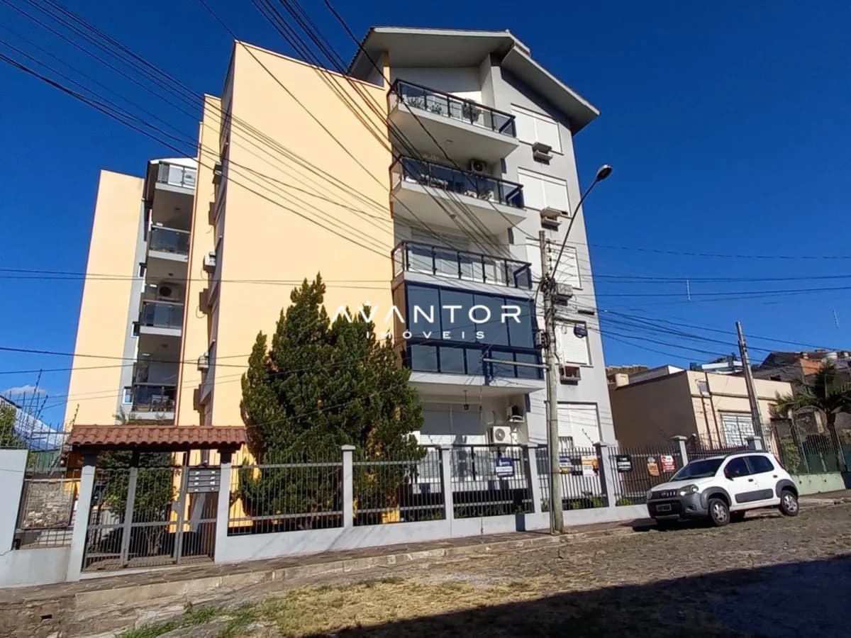 Fachada do prédio com sacadas — Apartamento com 3 quartos à venda no Edifício Colina do sol, em Centro, Santa Maria/RS